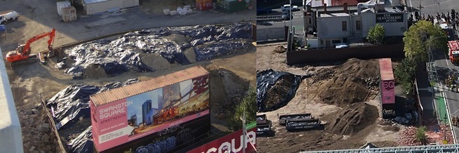 Images showing location of container advertising.