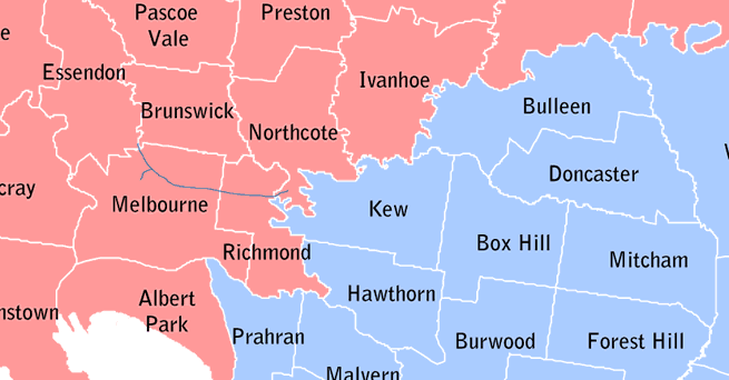 2010 electoral results map