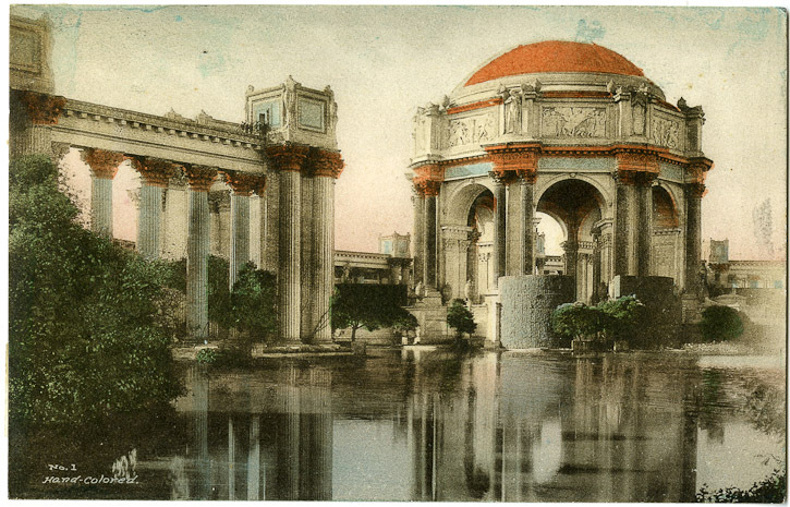 Postcard - Maybeck Palace - Uni Berkeley collection