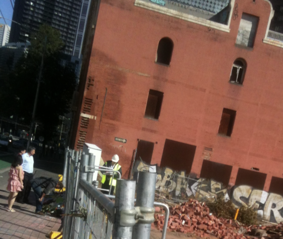 Swanston Street wall on April 4th 2013