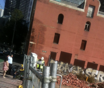 Swanston Street wall on April 4th 2013