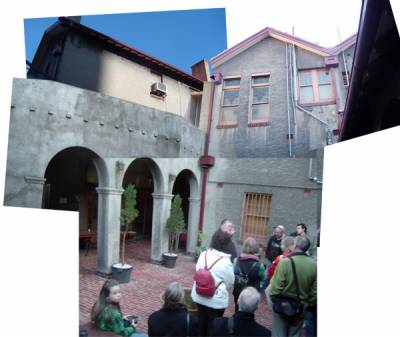 Mission to seafarers courtyard
