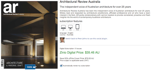 Architectural Review Australia