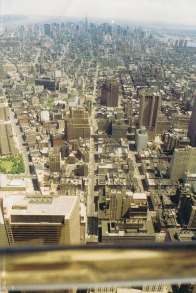WTC - view from observation deck, 1989